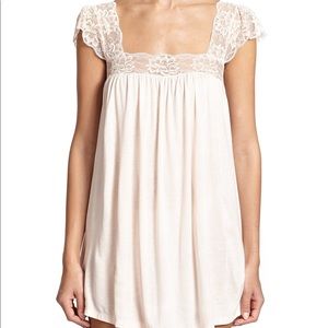 BLUE Eberjey Golden Girl Flutter Babydoll Dress